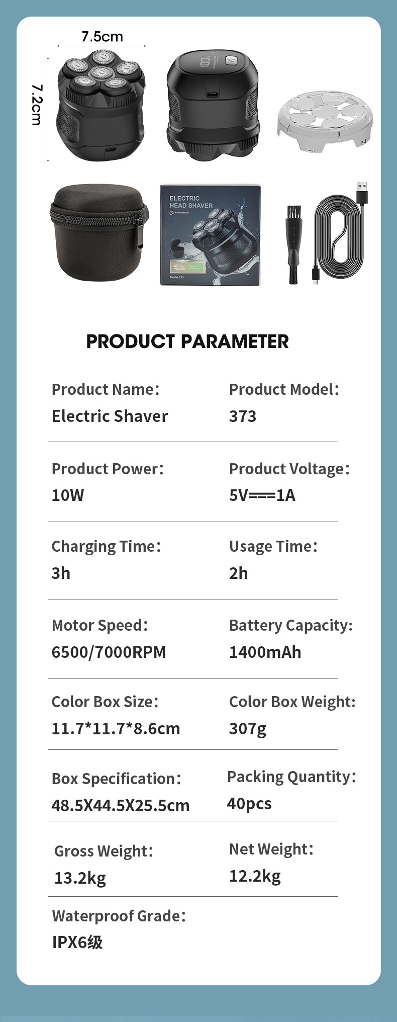 DomeBlade 6D Magnetic Head Shaver